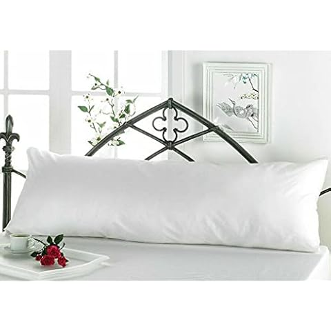 POSHLIVING Single Bolster Pillows 3 ft Long Extra Filled Hollow Fibre Filling For Pregnancy Maternity Nursing Orthopaedic Back & Neck Support Medical (Single - 3 ft) Cover