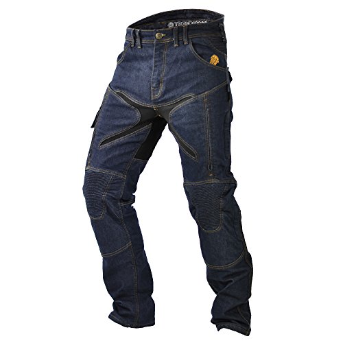 Trilobite motocicleta All Season PANTALONES vaqueros, azul oscuro, talla 42