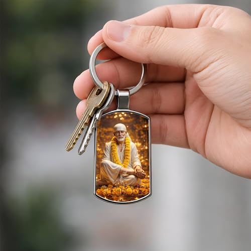 Image of Premium Printed Metal Keychain for Men & Women | High-Definition Artwork Print | Durable Key Ring for Car, Bike, Home & Office Keys | Stylish Decorative Key Holder Gift