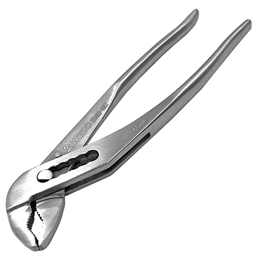 WEDO 10" Slip Joint Pliers,Tongue and Groove Pliers,Quick Release Water Pump Pliers,Stainless Steel V-Jaw