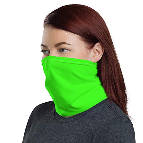 Neon Green Breathable Washable Neck Gaiter2
