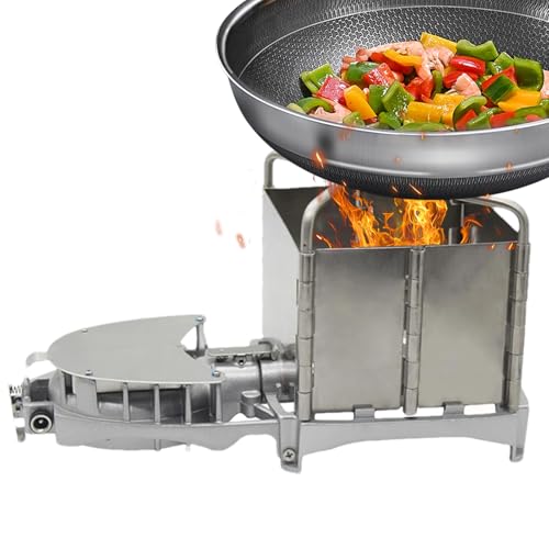 Poêle de camping à bois portable et réchauffeur compact au charbon