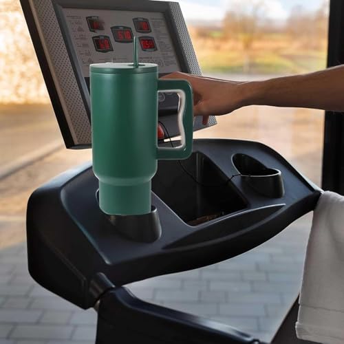 Image of Tumbler with lid and Straw 1200ML Cup Stainless Steel Vacuum Insulated Tumbler for Water, Iced Tea or Coffee 1.2L Office Gym Travelling (40 - Oz - Forest)