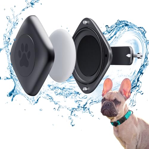 Compatibile con Apple AirTag Metallo Supporto Collare per Cani Gatti Impermeabile IPX8 Ultra Resistente Custodia Antiurto Anti-Smarrimento per AirTags Accessori