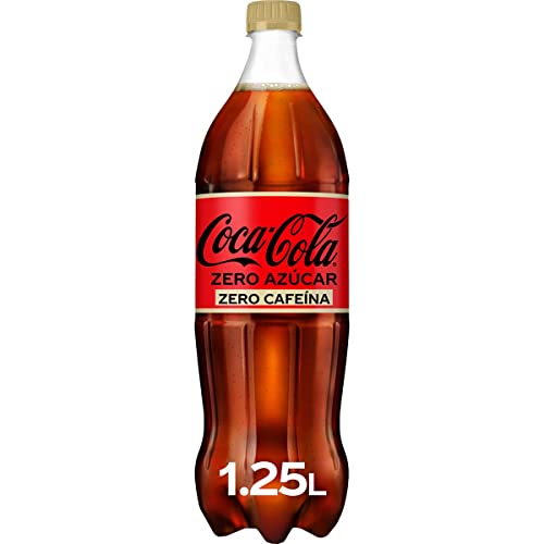 COCA-COLA ZERO Azúcar ZERO CAFEÍNA refresco de cola botella 1,25 l