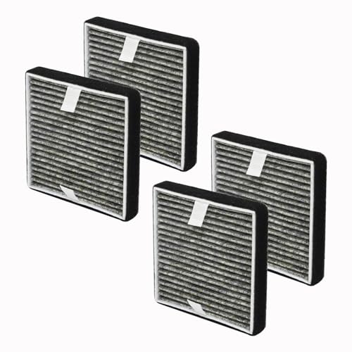 4 Pack FHT150W Replacement Filter For Febreze OdorGrab Air Cleaner Purifier H13 True Filter with High-efficiency Activated Carbon