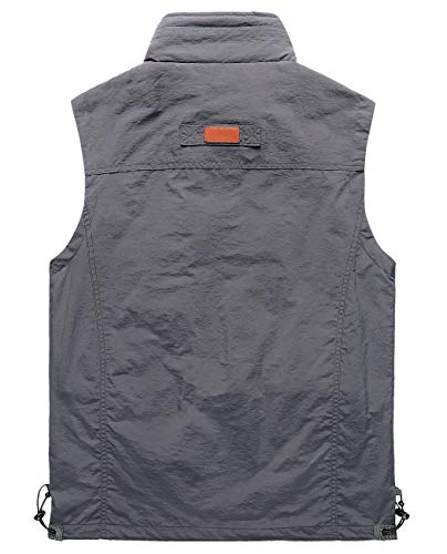 Hixiaohe Men's Casual Lightweight Outdoor Vest Work Fish Photo Travel Vest2