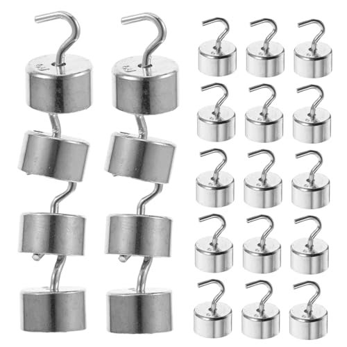 KICHOUSE Educational Lab Equipment 50pcs 5g Chromium-Plated Hook Weights Set Physics Mechanics Experiment