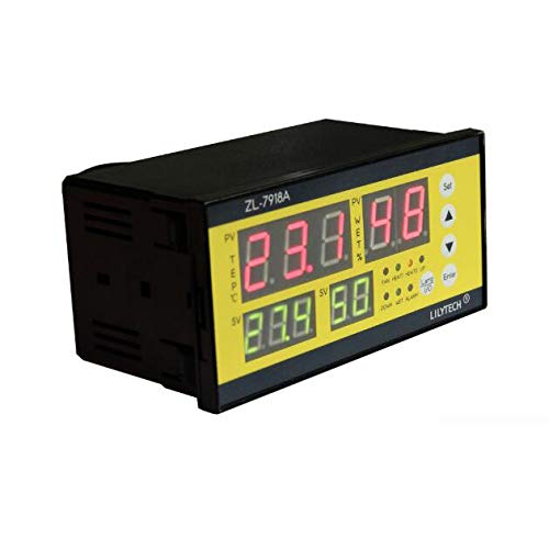 LILYTECH ZL-7918A, AC 100-240V Multifunction Automatic Temperature Humidity Controller, Egg Incubator Controller Better than XM-18