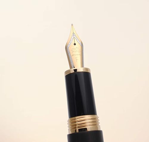 Miniatura 2 de JINHAO 9056 - Pluma estilográfica de madera natural hecha a mano (madera de ébano, punta fina de 0.020 in)