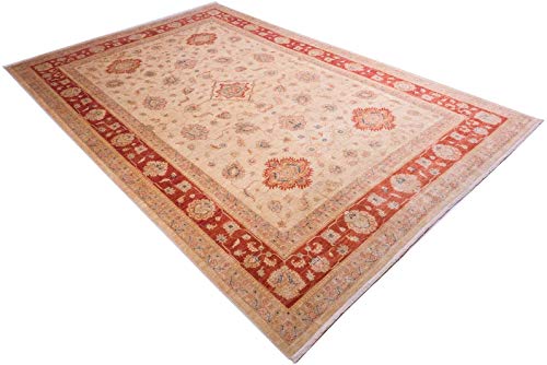 RUG PRINCE Afghan Ferahan Ziegler Luxus Teppich Handgeknüpft 250x370 Rot – Bild 4