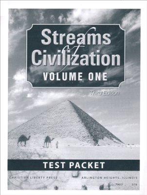 Streams of Civilization Volume 1 Test Packet (3rd Edition): Christian ...