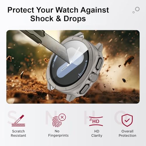 Image of Oboe Screen Protector PC Case 40mm Ultra Appearance Cover 'Compatible with' Samsung Galaxy Watch 7 40mm Watch (Titanium Steel) [Watch NOT Included]