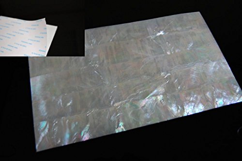 White Mother-of-Pearl (MOP) Shell Adhesive Veneer Sheet