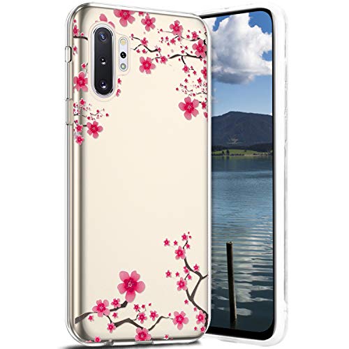 Robinsoni Case Compatible with Samsung Galaxy Note 10 Pro Phone Case Transparent Crystal See Through Cover Glossy Gel Rubber Cover Clarity Ultra Thin Cover Soft Silicone Case for Galaxy Note 10 Pro