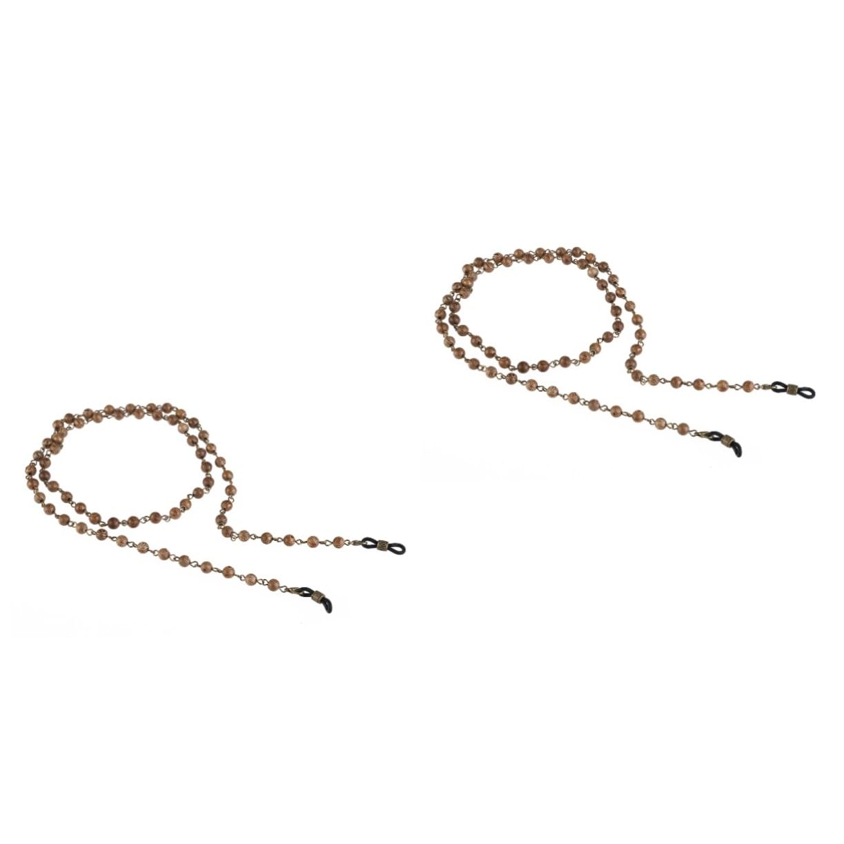 2stücke Wood Eyeglasses Kette Aus Natürlichem Hartholz Handgefertigter Brillenhalter Mit Perlen Stilvolle Brillenkette Für Damen Und Herren Für Sonnenbrillen Und Lesebrillen
