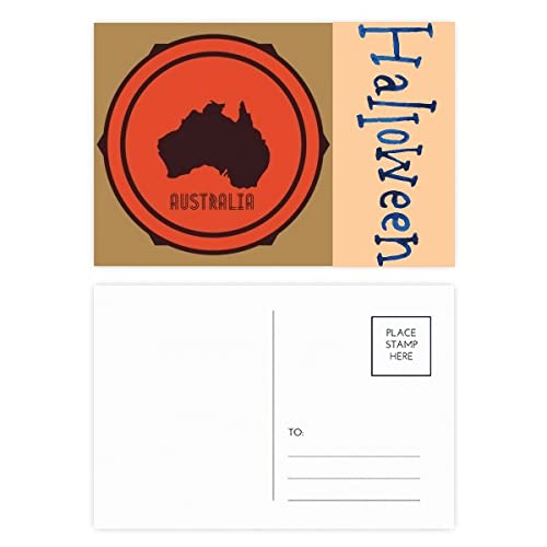 Cartes postales Australie avec illustration rouge noire lot de 20 cadeau souvenir
