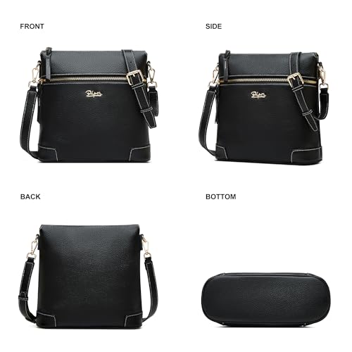 Image of BOYATU Leather Crossbody Bag for Women: Designer Shoulder Purse for Travel - Trendy Genuine Leather Handbag for Everyday