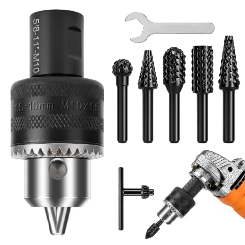 angle grinder to drill adapter with attachments image