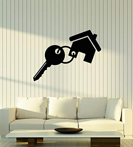 WallStickers4ever Vinyl Wall Decal Real Estate Rent Home Agency Broker Stickers Mural Large Decor (g2550) Black
