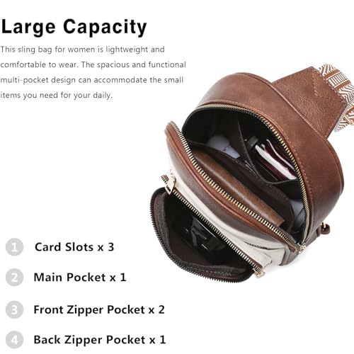 Image of FOXLOVER Quilted Crossbody Bags for Women Vegan Leather Boho Purses Shoulder Handbags with Tassel