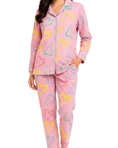 Image of Kuchipoo 100% Cotton Women's Night Suit Set - Soft & Breathable Printed Top and Pyjama Sleepwear