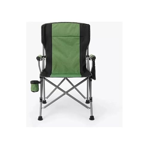 Cadeira Dobrável em Aço com Porta Copos e Bolsa de Transporte, Estrutura Robusta em Poliéster Oxford para Camping, Pesca e Praia