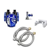 Untertisch-Wasserfilter: BRITA Filter-Kopf für BRITA Filter P1000 inkl. Flexschlauch, Eckventil-Adapter