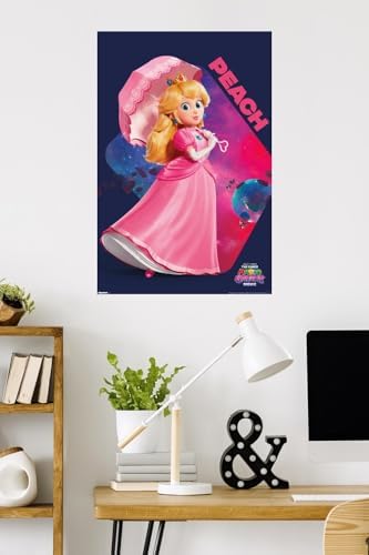 Nintendo The Super Mario Galaxy Movie (2026) - Peach Pose Wall Poster, 34L" x 22.4W", Unframed Version - 1