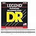 DR Strings Legend- Polished Flatwound Stainless Steel Bass Strings: Medium 45-105