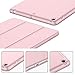 iMieet iPad 9th Generation Case 2021/iPad 8th Generation Case 2020 10.2 Inch with Pencil Holder, iPad 7th Gen 2019 Case with Soft Baby Skin Silicone Back, Auto Wake/Sleep Cover (Pink)