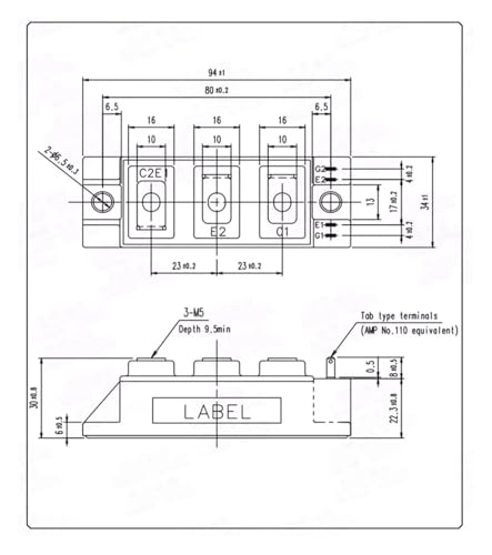 Módulo de alimentación 2MBI100VA-120-50 con capacidad de conducción de 100A y tensión de 1200V 3