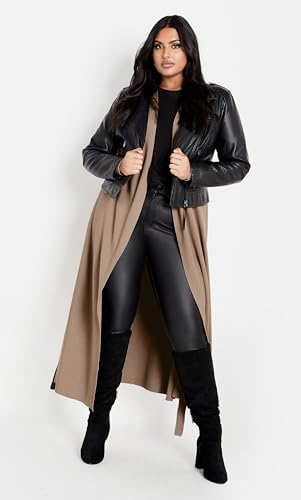 Image of City Chic Plus Size Cardigan - Goldie Longline