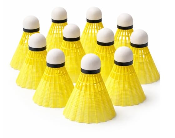 Badminton Shuttlecock Set 3pcs High Durability Badminton Nylon Shuttle with Natural Wood Cork Base Ideal for Daily Practice for Beginners & Players Rally 200 Yellow (Pack of 3)-image-27