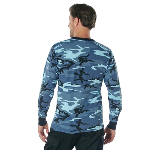 Image of Rothco Long Sleeve Camo T-Shirt | Rugged Camouflage Crew Neck T Shirt, Comfortable Casual Tee for Men & Women