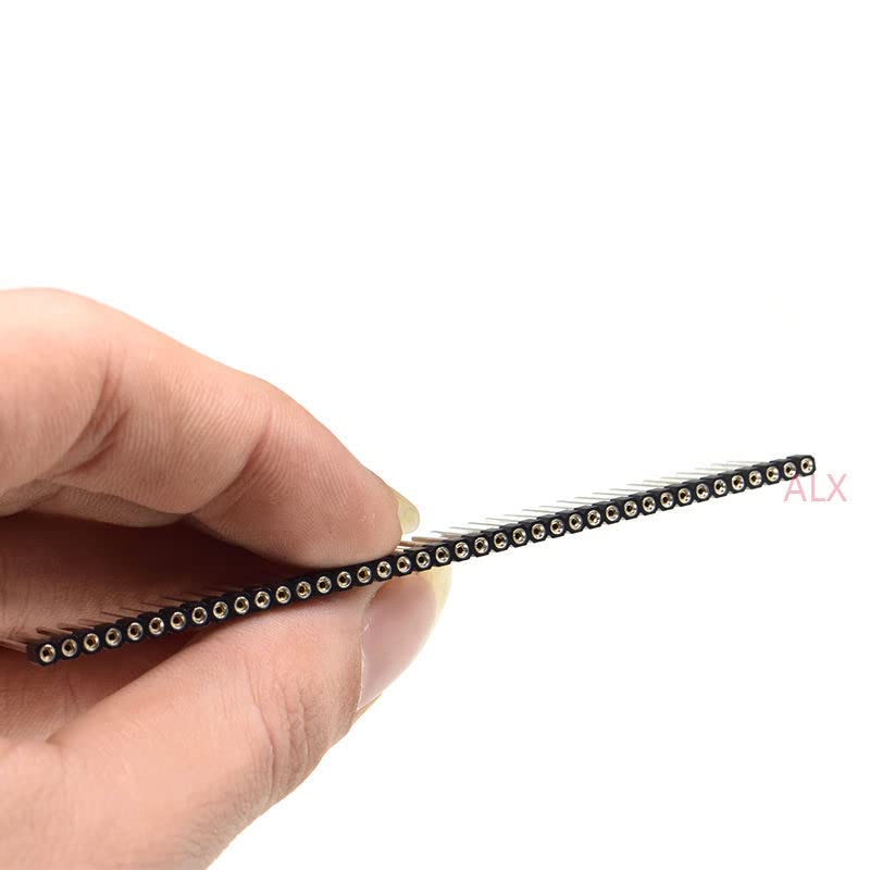 1PCS 1X40 PIN Single Row Round Female PIN Header Long pin 2.54MM Pitch Strip Connector Socket 40p 40PIN 40 PIN for PCB