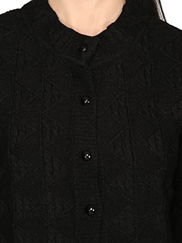 Image of HAUTEMODA Women Wollen Self Design Long Coat /Sweater for Winters
