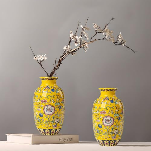 Qinlang SMALL FLOWER VASE 6 In Small Yellow Flower Vase thumb #1