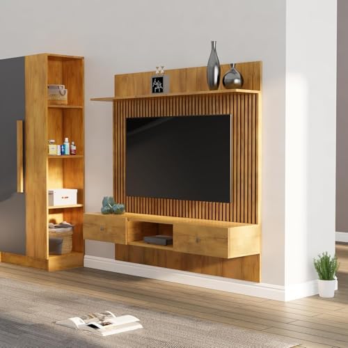 Image of Bniture TV Unit for Living Room, Bedroom Unit Cabinet Base Mount with Storage Ideal for TV Upto 28 to 65 inch (Giant Wood)