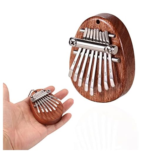 Trä Fingerpiano, 8 Tangenter Mini Kalimba, Kalimba Bärbart Piano, Tummen Piano För Nybörjare Musikälskare, Lämplig För Nybörjare, Den Bästa Julklappen Till Barn, Familj Och Vänner