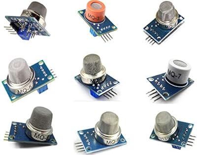 9 Piezas Módulo de Sensor de detección de Gas MQ-2 MQ-3 MQ-4 MQ-5 MQ-6 MQ-7 MQ-8 MQ-9 MQ-135 Kit de Inicio de Sensor de Gas Módulo de Sensor | Ya disponible en tu tienda friki favorita! En mundofriki.es!
