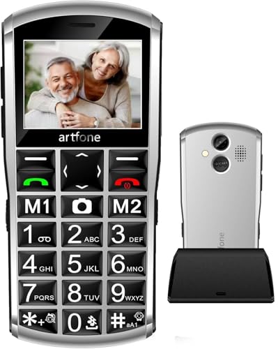 artfone A400 4G Volte Big Button Cell Phone Unlocked for Seniors, Senior Cell Phone for Elderly & Kids with SOS Button, 2MP Camera, 2.4