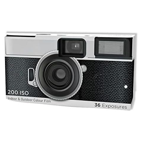 Disposable Camera - 36 Photos + Flash - Expired - Indoor & Outdoor Colour Film - ISO 200 - UK Based Brand Cover
