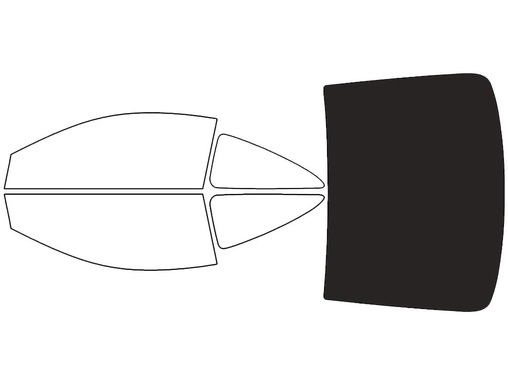 Rvinyl Window Tint Kit Compatible with Honda Accord 2003-2007 (Coupe) - Rear Windshield Precut Kit - 20%