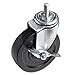 Alera U3-CASTER Optional Casters For Wire Shelving, 125 Lbs./caster, Black, 4/set