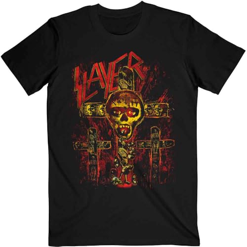 T-shirt Slayer Rock Off Sos Crucifixion Officiel Hommes Unisexe X-Large