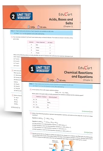 Image of Educart CBSE Class 10 Science Question Bank 2026-27 | Chapterwise, Case-Based & Competency-Based Qs | Unit Test Worksheets, Notes & Visuals | NCERT Based CBSE 2027