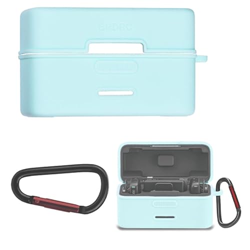 DJI Mic Mini �p �V���R���P�[�X �ی�P�[�X �t�b�N�t�� �[�d�֗� �S�ʕی� �����h�~�J�o�[ (Blue)
