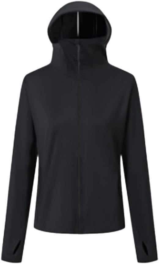 Women's UPF 50+ Sun Hoodie Jacket Long Sleeve Zip Front Cover Up Shirt with Pockets for Beach Vacation - Image 4