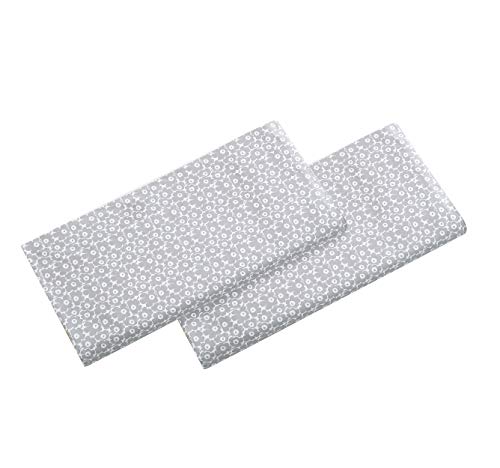 Image of Marimekko - Pillowcase Set, 100% Soft Cotton Percale Pillow Shams, Printed Throw Pillow Covers for Couch or Bed, Pack of 2 (Pikkuinen Unikko Grey, Standard)